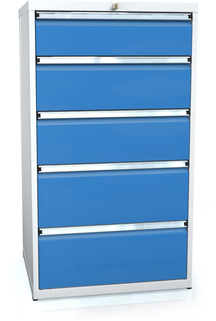 Dílenská zásuvková skříň 1240 x 710 x 600 - 5x zásuvka